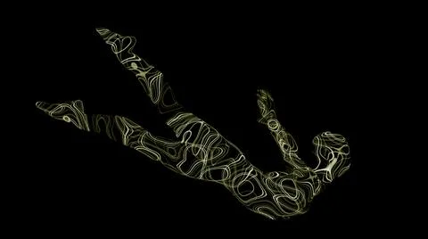 Black background.Design.A dark background on which the silhouette of a person 스톡 일러스트