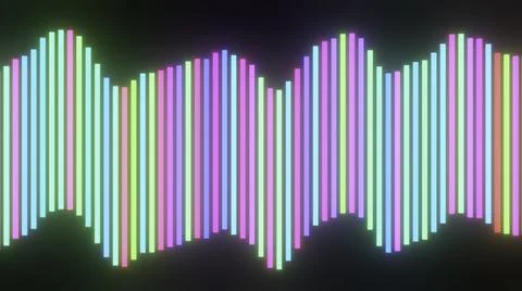 Black background.Design.Bright multicolored lines in abstraction sparkle and Stock Illustration