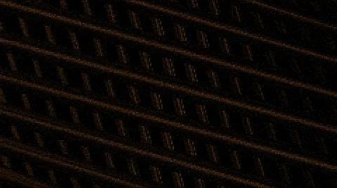 Black background.Motion. Dark lines in 3D format that create patterns and are Stock Illustration