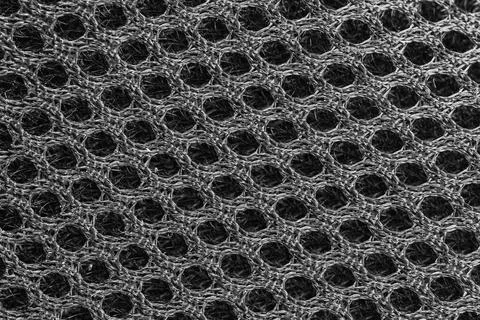 Black backpack nylon texture background close-up photo Stock Photos