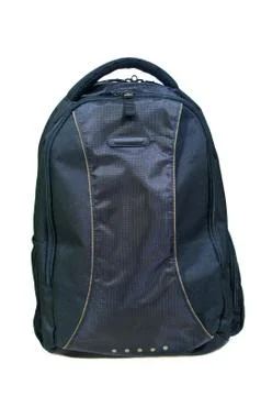 Black backpack Foto stock