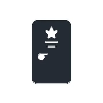 Black Backstage icon isolated on white background. Door with a star sign. D.. Stock Illustration