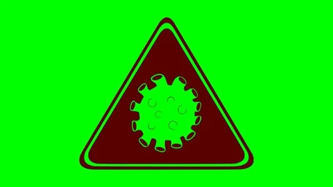 Black bacterium virus signage Video stock 339473137