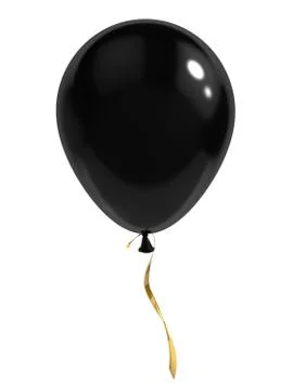 Black Balloon Stock Illustration