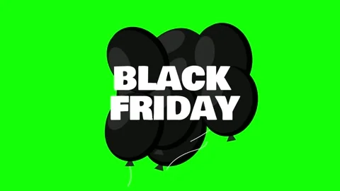 Black balloons floating on green screen 库存影片 340613635