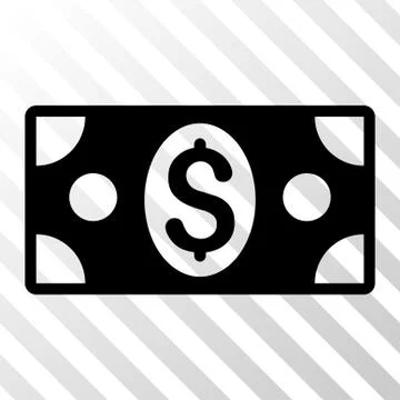Black Banknote Interface Toolbar Icon 库存插图