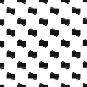 Black banner pattern Stock Illustration