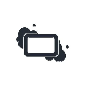 Black Bar of soap icon isolated on white background. Soap bar with bubbles... Stock Illustration