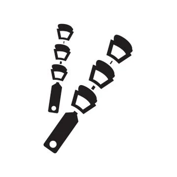 Black barbecue icon Stock Illustration