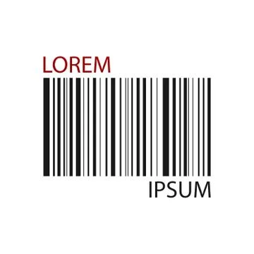 Black barcode Illustrazione stock
