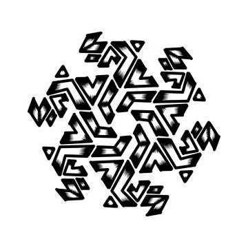 Black baroque pattern. Damask pattern element Illustrazione stock