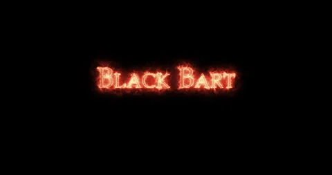 Black Bart in Fire. Loop Stock Footage 329688452