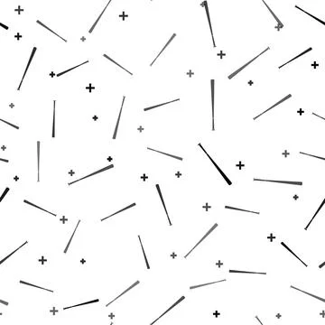 Black Baseball bat icon isolated seamless pattern on white background. Vector Stock Illustration
