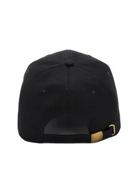 Black baseball cap back view Stock Photos
