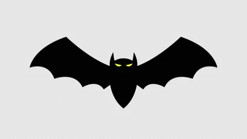Black bat animation. Stock Footage 170612339