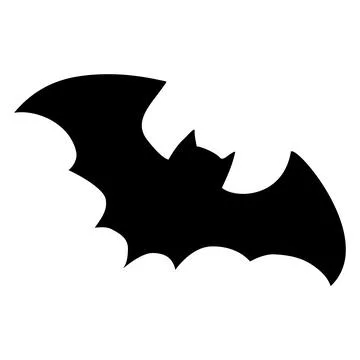 Black bat Halloween Stock Illustration