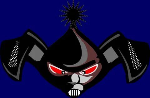 Black bat Stock Illustration