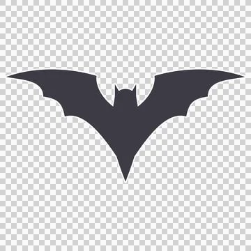 Black bat silhouette Stock Illustration