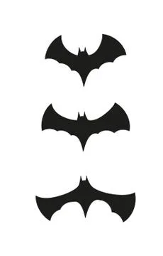 Black bats Stock-Illustration