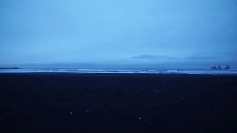 Black beach abstract light 2 Stock Footage 78244762