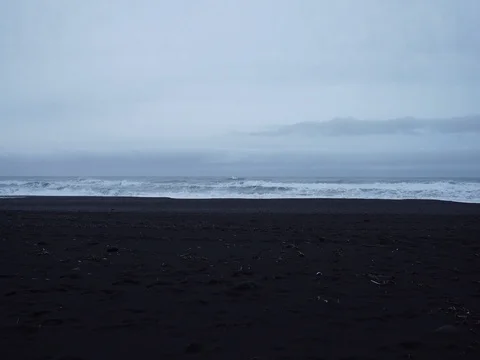 Black beach Iceland 2 Stock Footage 78254737