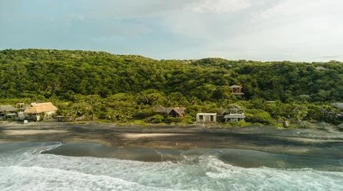 Black beach Stock Photos