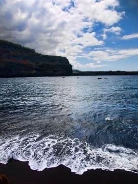 Black beach Tenerife Stock Photos