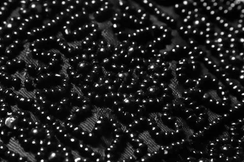 Black beads Stock Photos