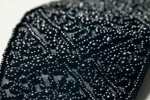 Black beads Stock Photos