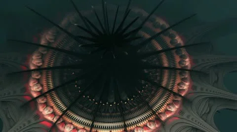 Black beams object n2114F Stock Footage 12094508