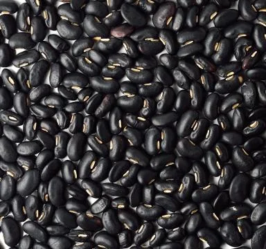 Black beans for background Stock Photos