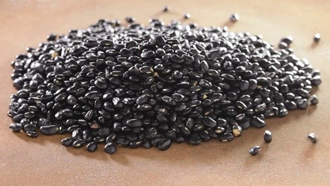 Black beans – dried Stock Footage 71115028