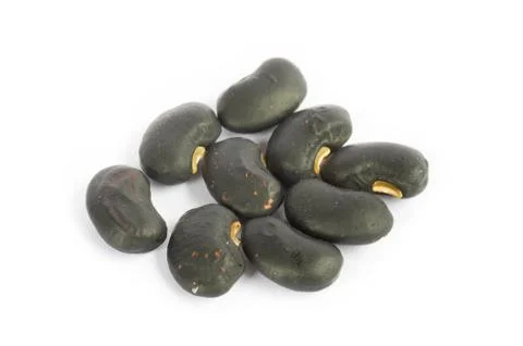 Black beans isolated Stock Photos