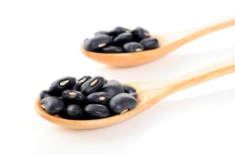 Black beans Stock Photos
