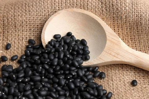 Black beans Stock Photos