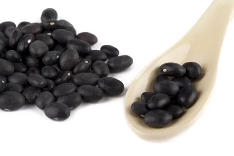 Black beans Stock Photos