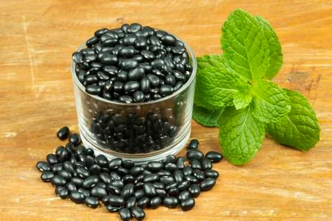 Black beans Foto stock