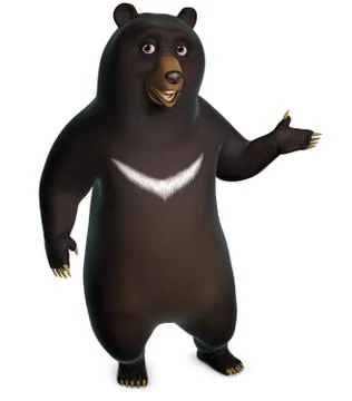 Black bear 스톡 일러스트