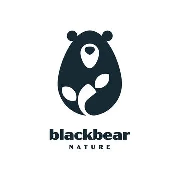 Black Bear Nature Stock Illustration