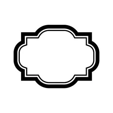 Black beautiful frame simple design Stock-Illustration
