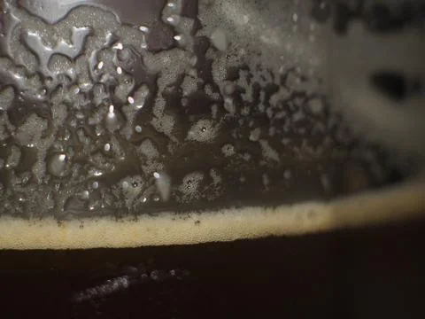 Black Beer Close Up Stock Photos