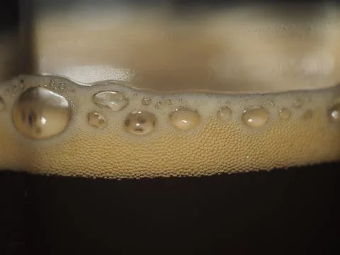 Black Beer Close Up Stock Photos