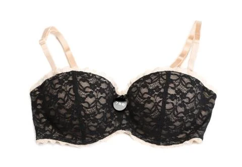 Black with beige bra Stock Photos