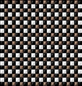 Black, beige glossy cubes Stock Illustration