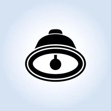 Black bell. Illustrazione stock