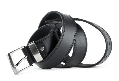 Black belt for men Stock Photos