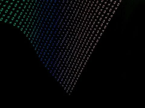 Black binary  numbers Stockillustratie