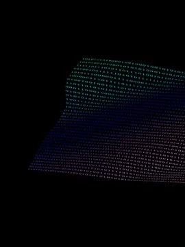 Black binary  numbers Ilustração Stock