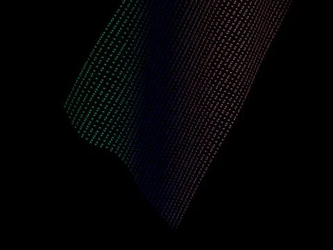 Black binary  numbers Stockillustratie