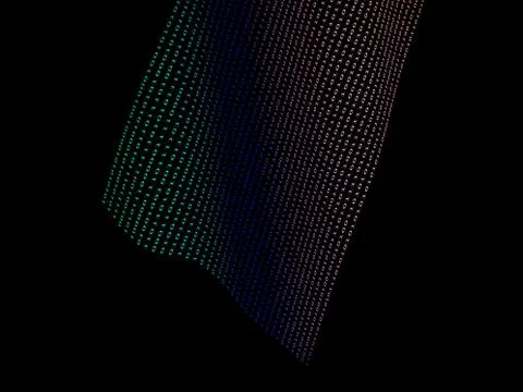 Black binary  numbers Ilustração Stock